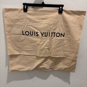 Louis Vuitton oversized fold over dustbag